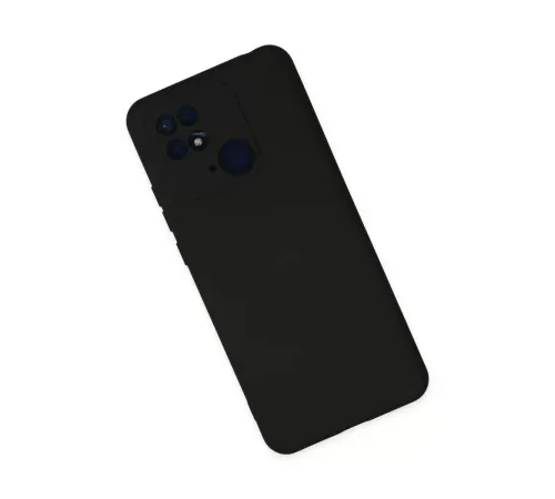 Xiaomi Redmi 10C Kılıf Nano içi Kadife Silikon - Siyah
