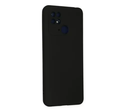 Xiaomi Redmi 10C Kılıf Nano içi Kadife Silikon - Siyah
