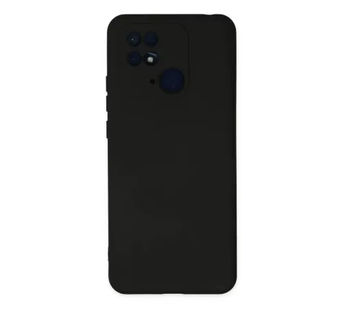 Xiaomi Redmi 10C Kılıf Nano içi Kadife Silikon - Siyah