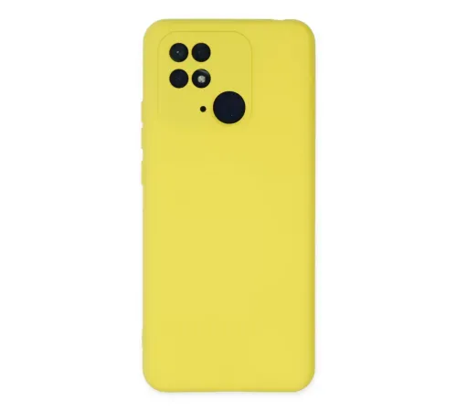 Xiaomi Redmi 10C Kılıf Nano içi Kadife Silikon - Sarı