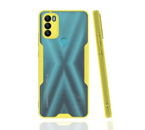 General Mobile GM 21 Plus Kılıf Platin Silikon - Sarı