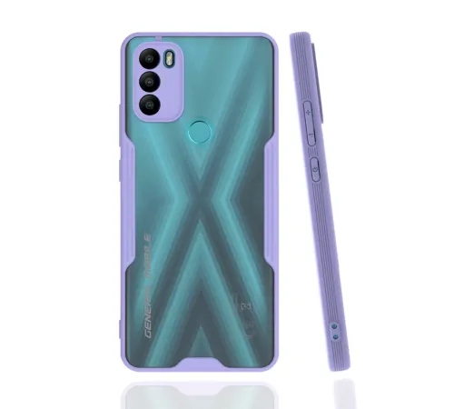 General Mobile GM 21 Plus Kılıf Platin Silikon - Lila