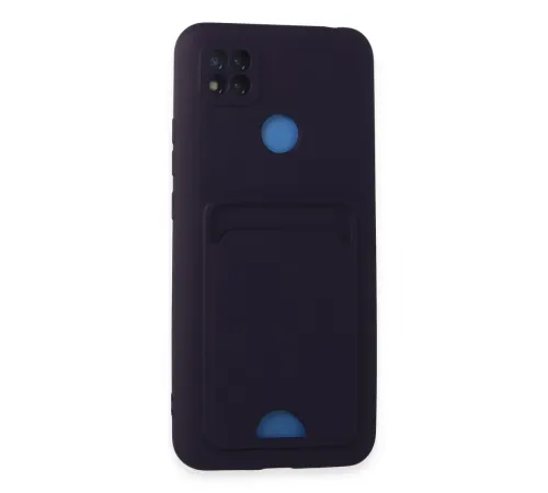 Xiaomi Redmi 9C Kılıf Kelvin Kartvizitli Silikon - Derin Mor
