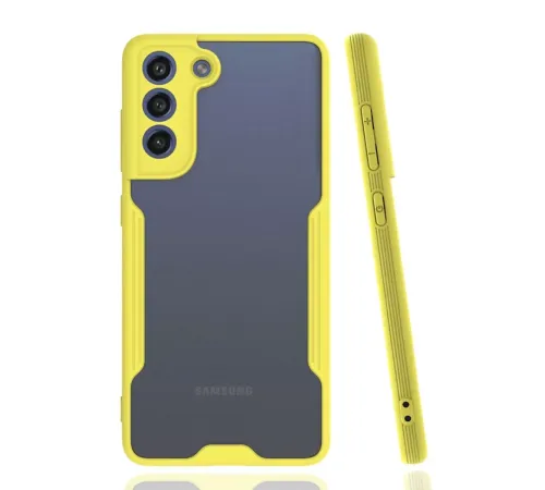 Samsung Galaxy S21 FE Kılıf Platin Silikon - Sarı