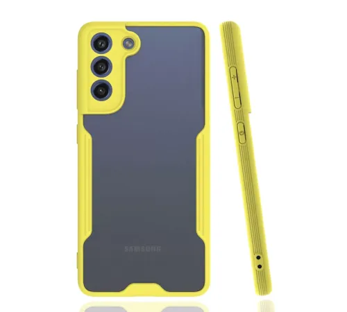 Samsung Galaxy S21 FE Kılıf Platin Silikon - Sarı