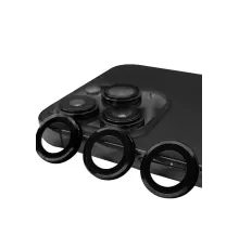 Apple iPhone 15 Pro Max Raze Metal Kamera Lens - Siyah