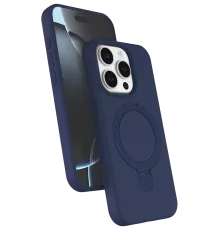 Apple iPhone 15 Pro Max Regal Magsafe Standlı Kapak - Lacivert