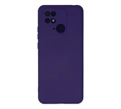 Xiaomi Redmi 10C Kılıf Nano içi Kadife Silikon - Mor