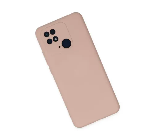 Xiaomi Redmi 10C Kılıf Nano içi Kadife Silikon - Pudra