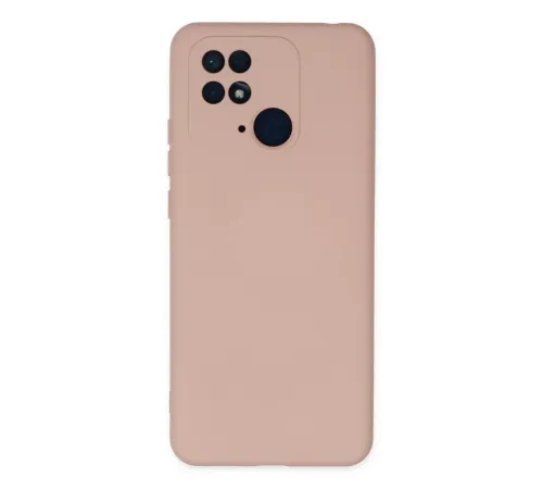 Xiaomi Redmi 10C Kılıf Nano içi Kadife Silikon - Pudra