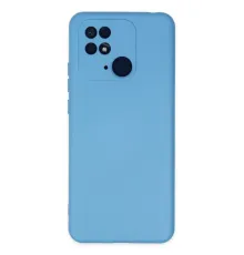 Xiaomi Redmi 10C Kılıf Nano içi Kadife Silikon - Mavi