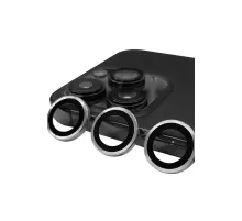 Apple iPhone 15 Pro Max Raze Metal Kamera Lens - Gümüş