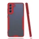 Samsung Galaxy S21 FE Kılıf Platin Silikon - Kırmızı