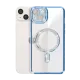 Apple iPhone 15 Kılıf Joke Simli Magneticsafe Kılıf - Mavi