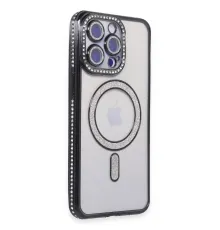 Apple iPhone 15 Pro Kılıf Joke Simli Magneticsafe Kılıf - Siyah