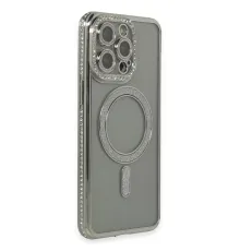 Apple iPhone 15 Pro Kılıf Joke Simli Magneticsafe Kılıf - Gri