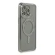 Apple iPhone 15 Pro Kılıf Joke Simli Magneticsafe Kılıf - Gri