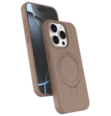 Apple iPhone 15 Pro Max Regal Magsafe Standlı Kapak - Çöl Titanyum