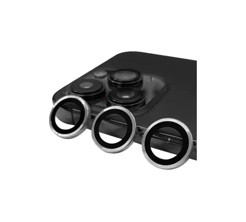 Apple iPhone 14 Pro Max Raze Metal Kamera Lens - Gümüş