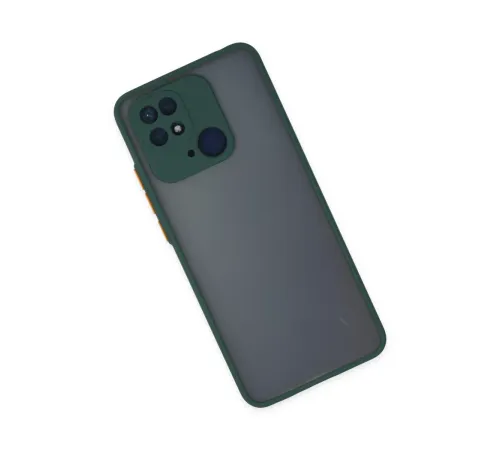 Xiaomi Redmi 10C Kılıf Montreal Silikon Kapak - Yeşil