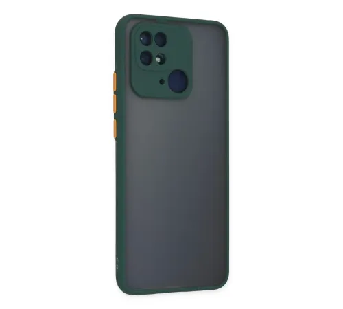 Xiaomi Redmi 10C Kılıf Montreal Silikon Kapak - Yeşil