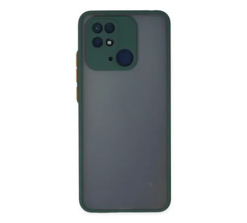 Xiaomi Redmi 10C Kılıf Montreal Silikon Kapak - Yeşil