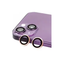Apple iPhone 15 Raze Metal Kamera Lens - Pembe