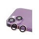 Apple iPhone 15 Raze Metal Kamera Lens - Pembe