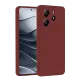 Xiaomi Redmi Note 14 4G Kılıf First Silikon - Bordo