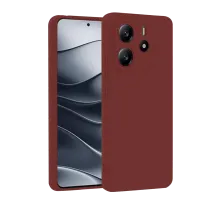 Xiaomi Redmi Note 14 4G Kılıf First Silikon - Bordo
