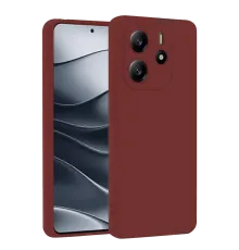 Xiaomi Redmi Note 14 4G Kılıf First Silikon - Bordo