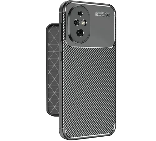 Honor 200 Kılıf Auto Focus Karbon Kapak - Siyah