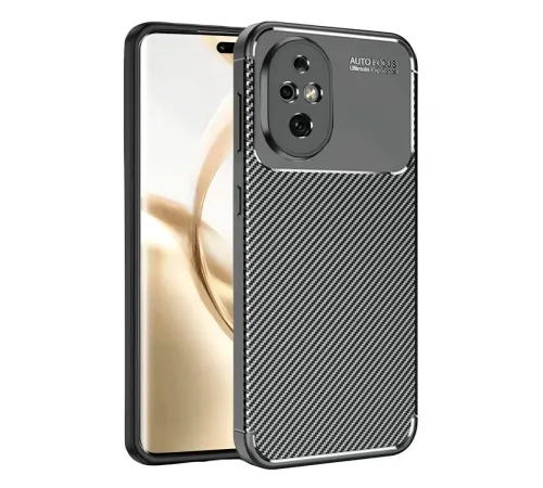 Honor 200 Kılıf Auto Focus Karbon Kapak - Siyah