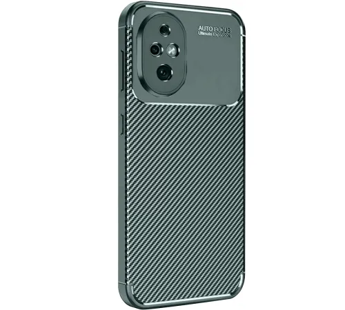 Honor 200 Kılıf Auto Focus Karbon Kapak - Koyu Yeşil