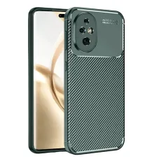 Honor 200 Kılıf Auto Focus Karbon Kapak - Koyu Yeşil