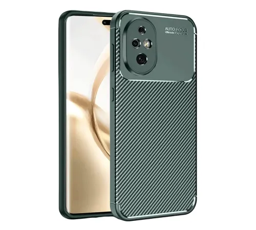 Honor 200 Kılıf Auto Focus Karbon Kapak - Koyu Yeşil