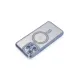 Apple iPhone 15 Pro Max Kılıf Joke Simli Magneticsafe Kılıf - Mavi