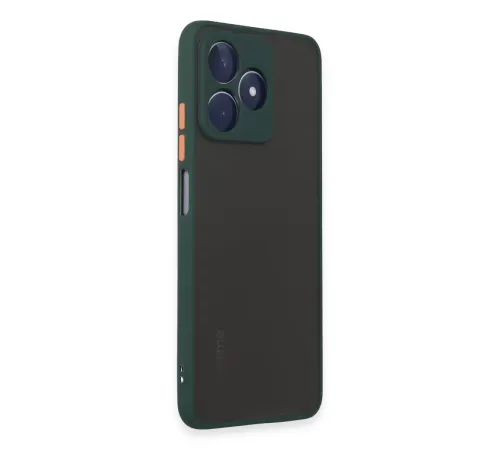Realme C53 Kılıf Montreal Silikon Kapak - Yeşil