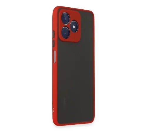 Realme C53 Kılıf Montreal Silikon Kapak - Kırmızı