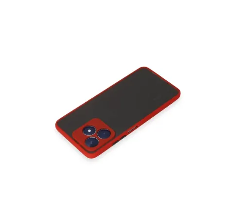 Realme C53 Kılıf Montreal Silikon Kapak - Kırmızı