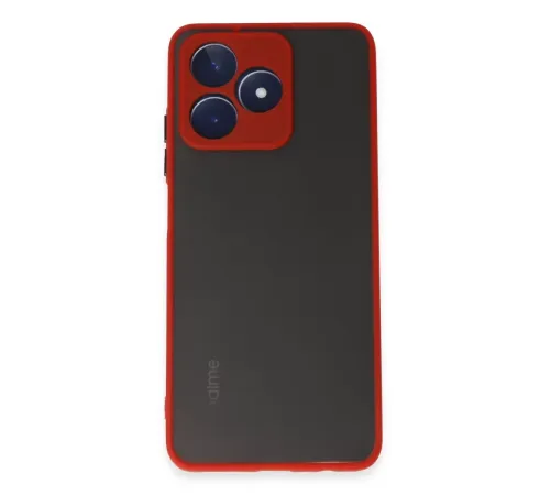 Realme C53 Kılıf Montreal Silikon Kapak - Kırmızı