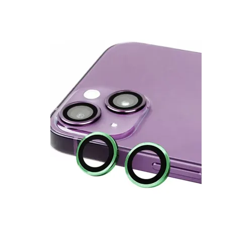Apple iPhone 15 Raze Metal Kamera Lens - Yeşil