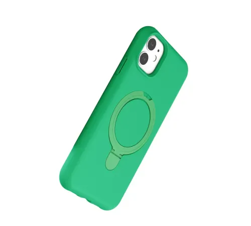Apple iPhone 11 Regal Magsafe Standlı Kapak - Yeşil