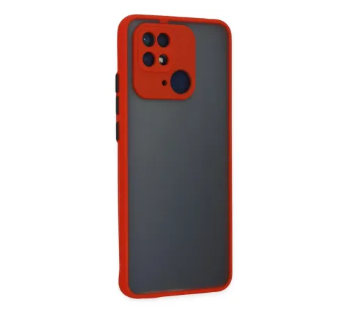 Xiaomi Redmi 10C Kılıf Montreal Silikon Kapak - Kırmızı