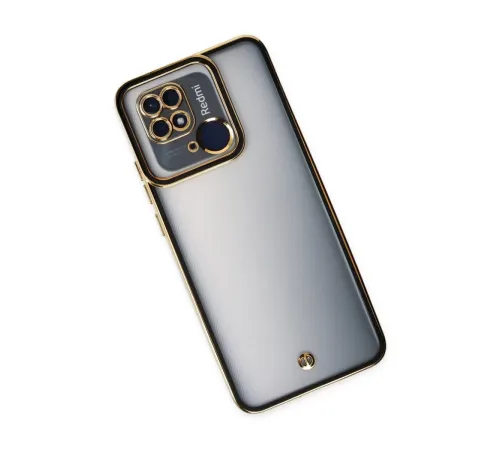 Xiaomi Redmi 10C Kılıf Liva Lens Silikon - Siyah