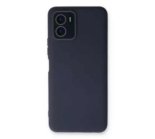 Vivo Y15S Kılıf Lansman Glass Kapak - Lacivert
