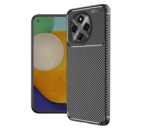 Tecno Spark 30 Pro Kılıf Auto Focus Karbon Kapak - Siyah