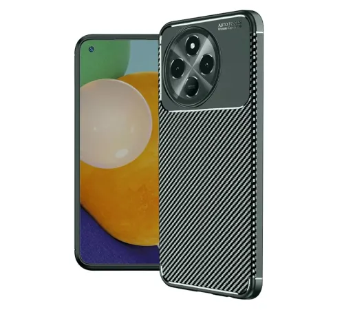 Tecno Spark 30 Pro Kılıf Auto Focus Karbon Kapak - Koyu Yeşil