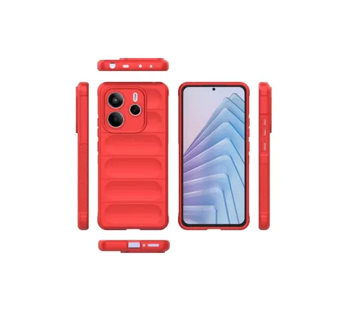Xiaomi Redmi Note 14 4G Kılıf Optimum Silikon - Kırmızı