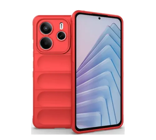 Xiaomi Redmi Note 14 4G Kılıf Optimum Silikon - Kırmızı